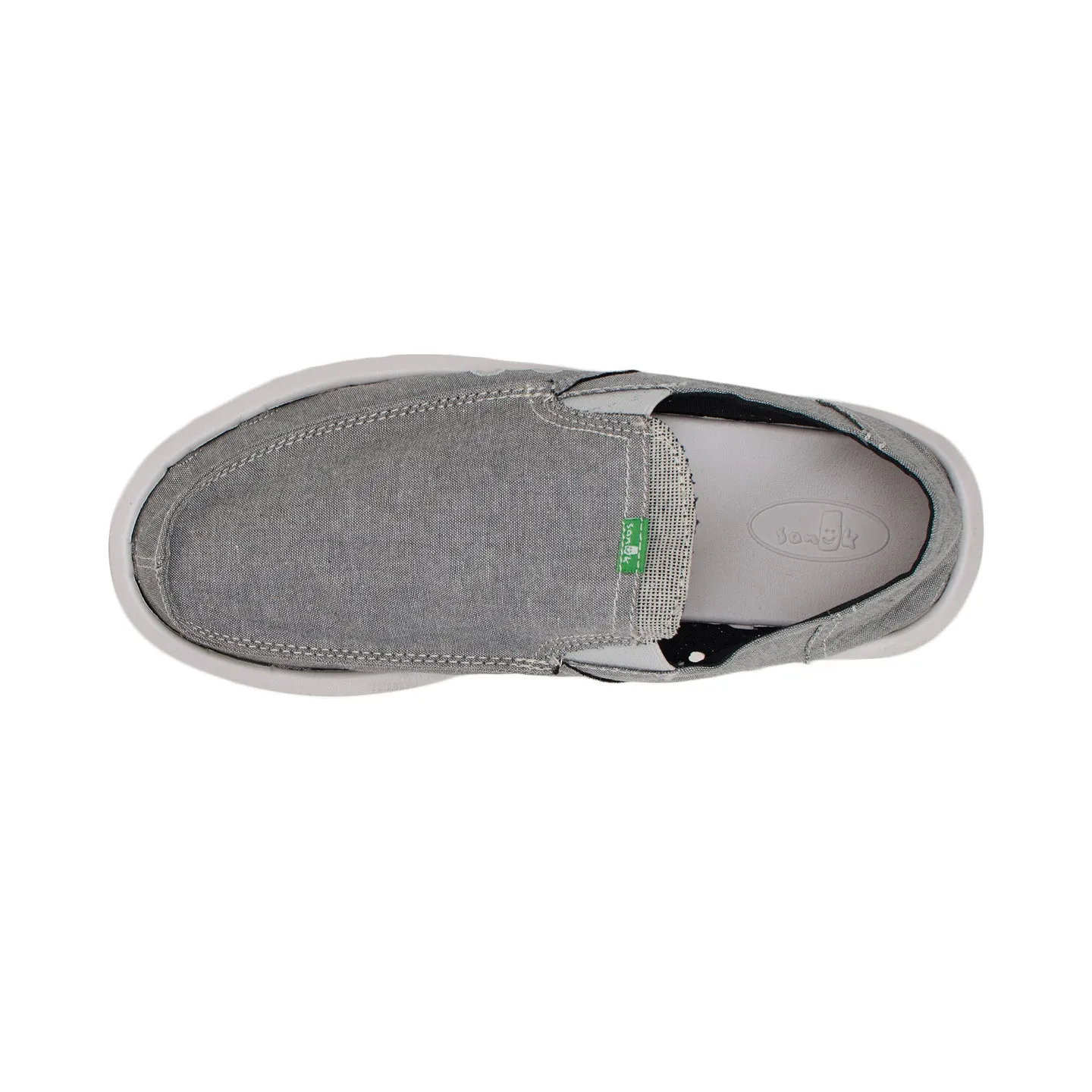 Sanuk Pick Pocket Black Chambray Shoes - Men's