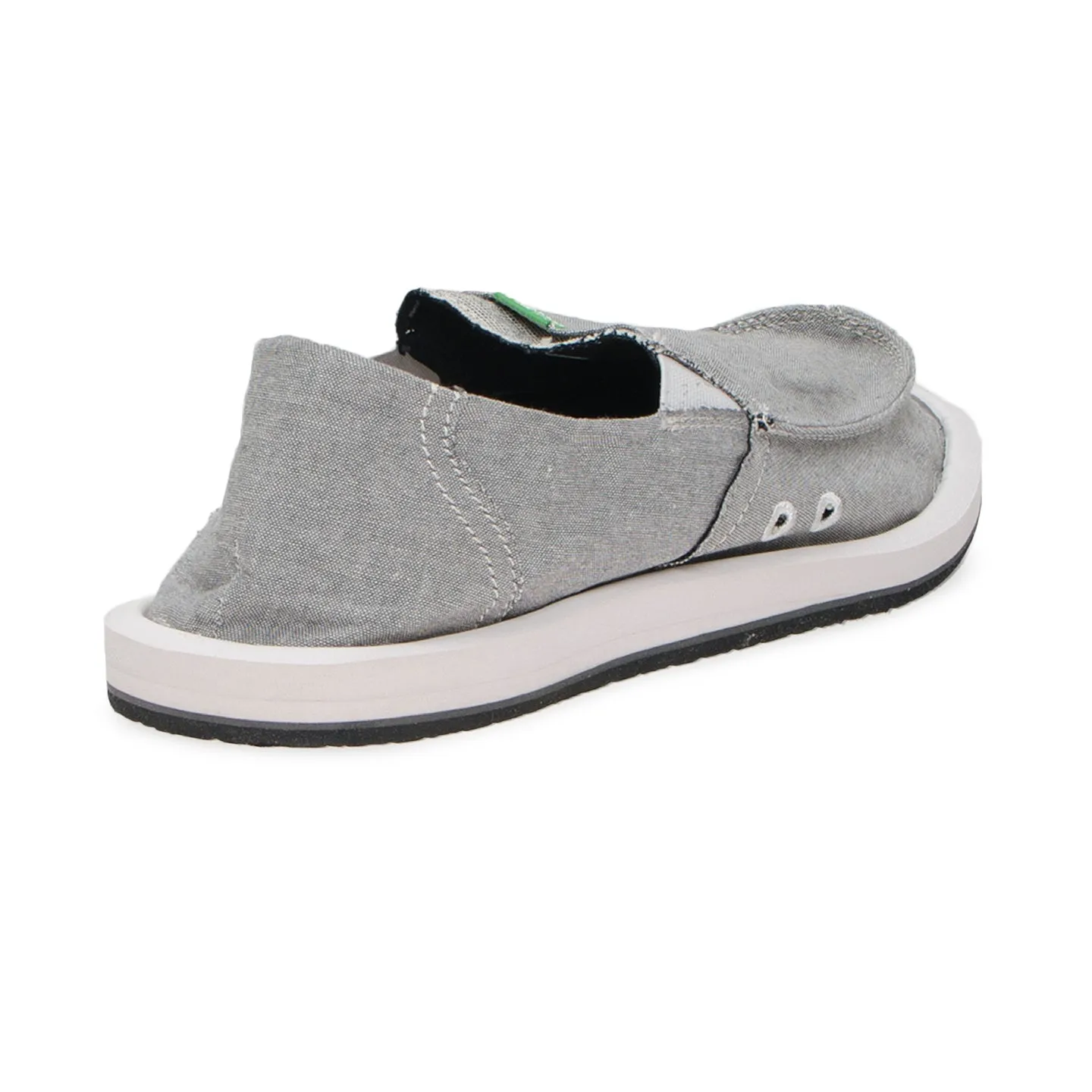 Sanuk Pick Pocket Black Chambray Shoes - Men's