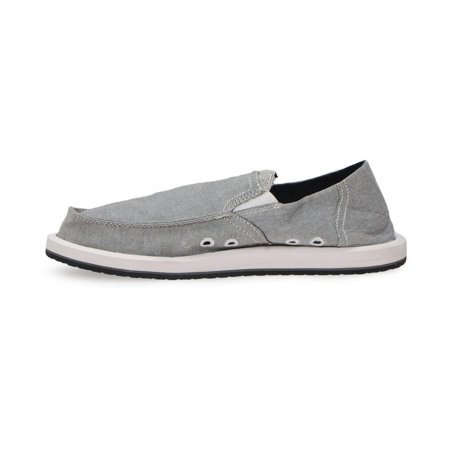 Sanuk Pick Pocket Black Chambray Shoes - Men's