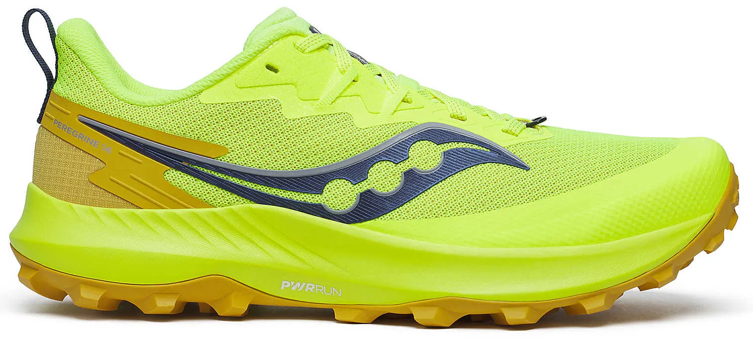 Saucony Peregrine 14 Mens Trail Running Shoes - Yellow