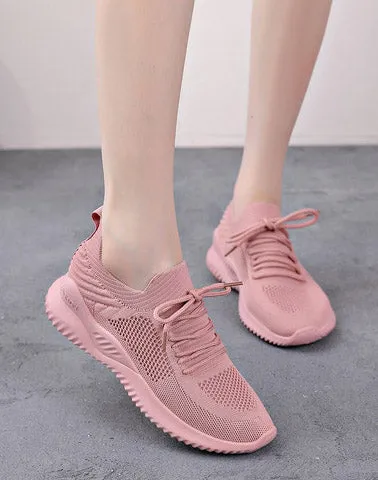 SH319 - Woven lace-up lazy shoes