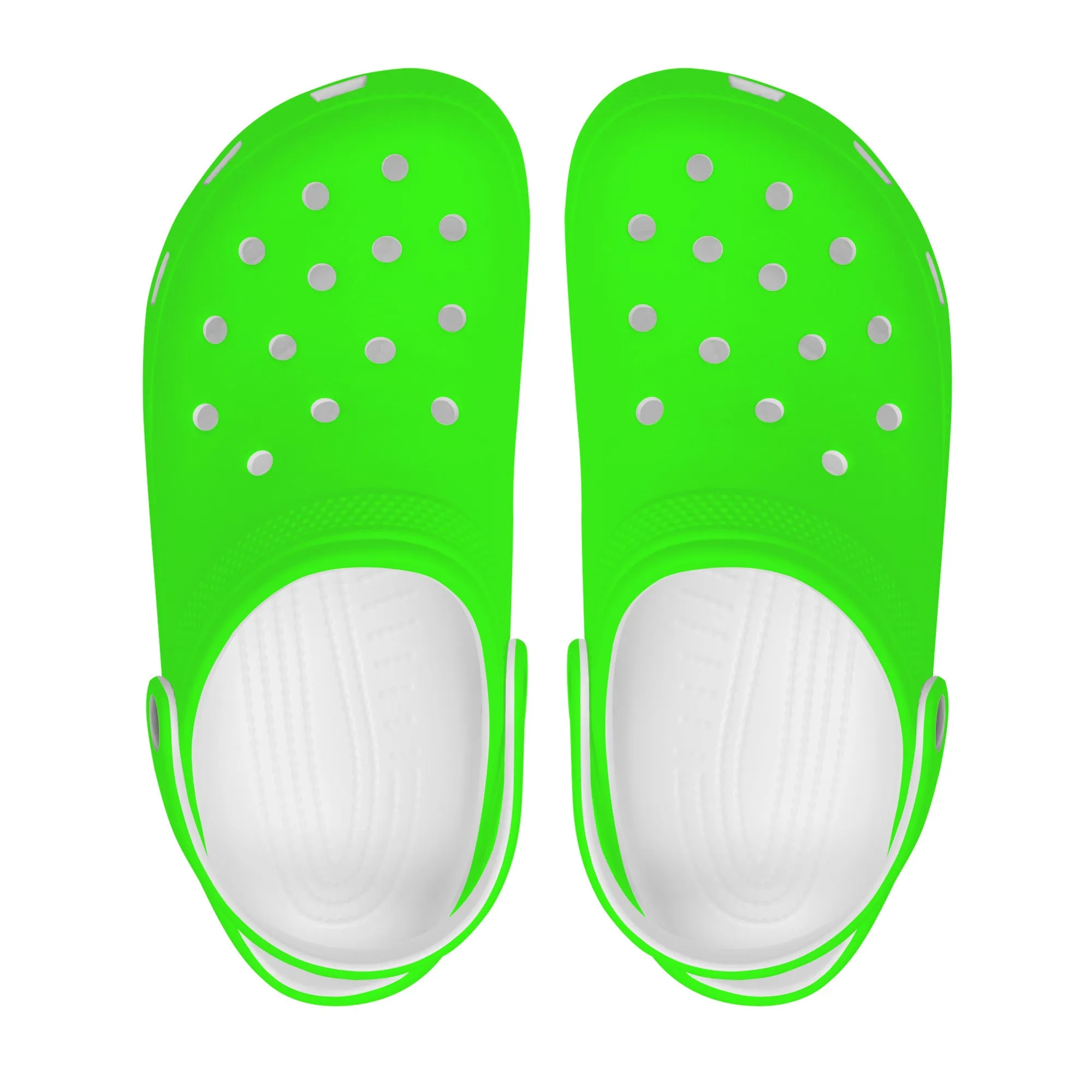 Snooty Fox Art Crocs Clogs - Bright Green