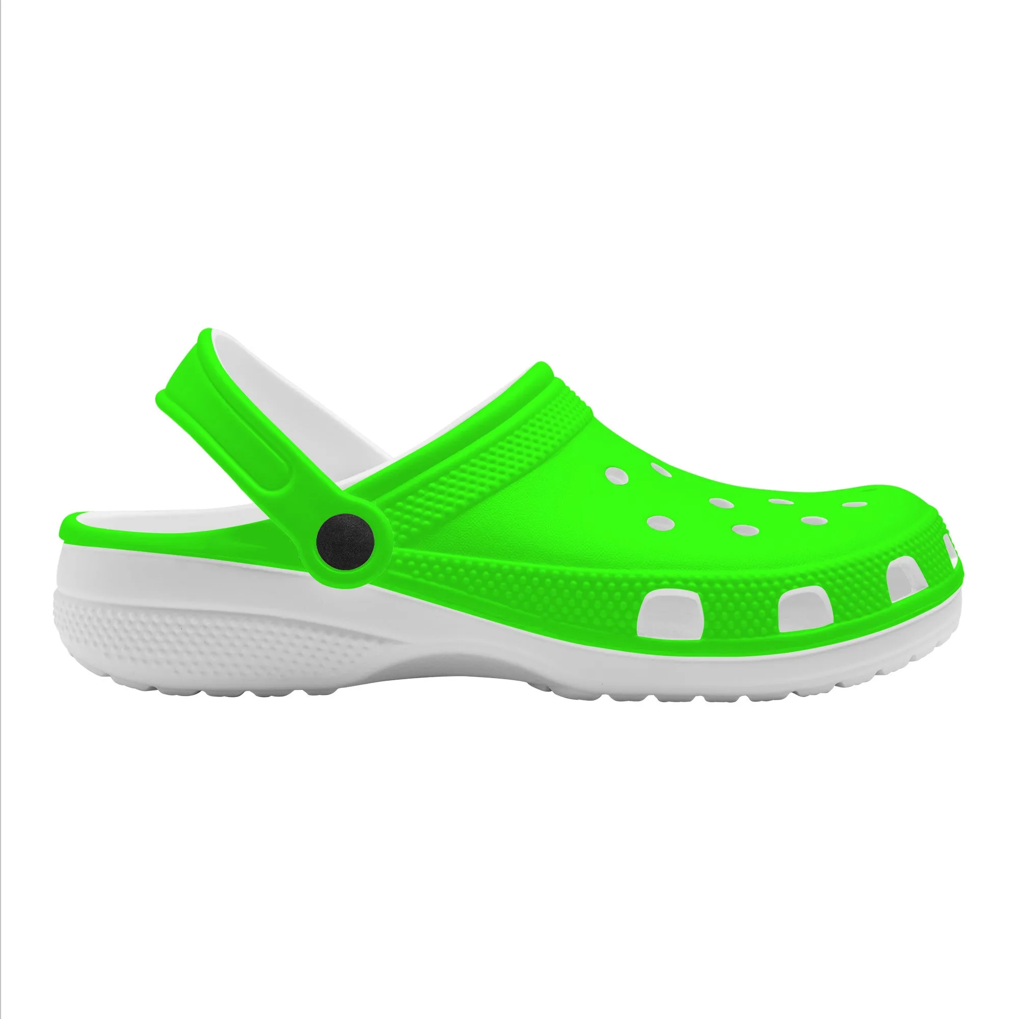 Snooty Fox Art Crocs Clogs - Bright Green