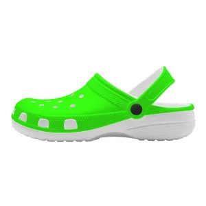 Snooty Fox Art Crocs Clogs - Bright Green