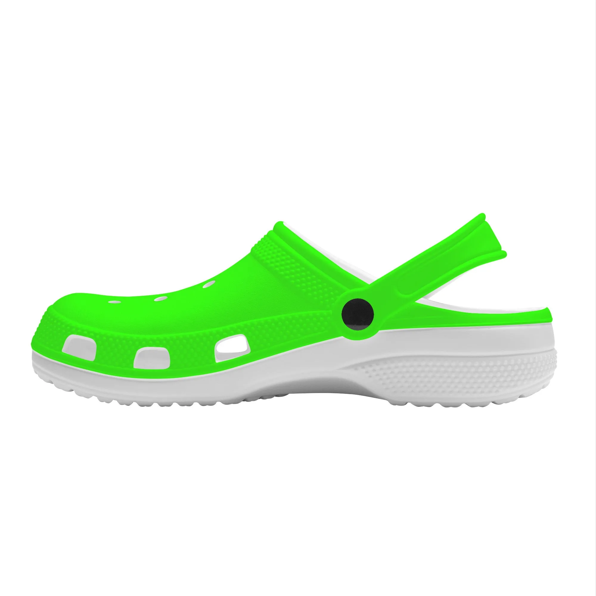 Snooty Fox Art Crocs Clogs - Bright Green