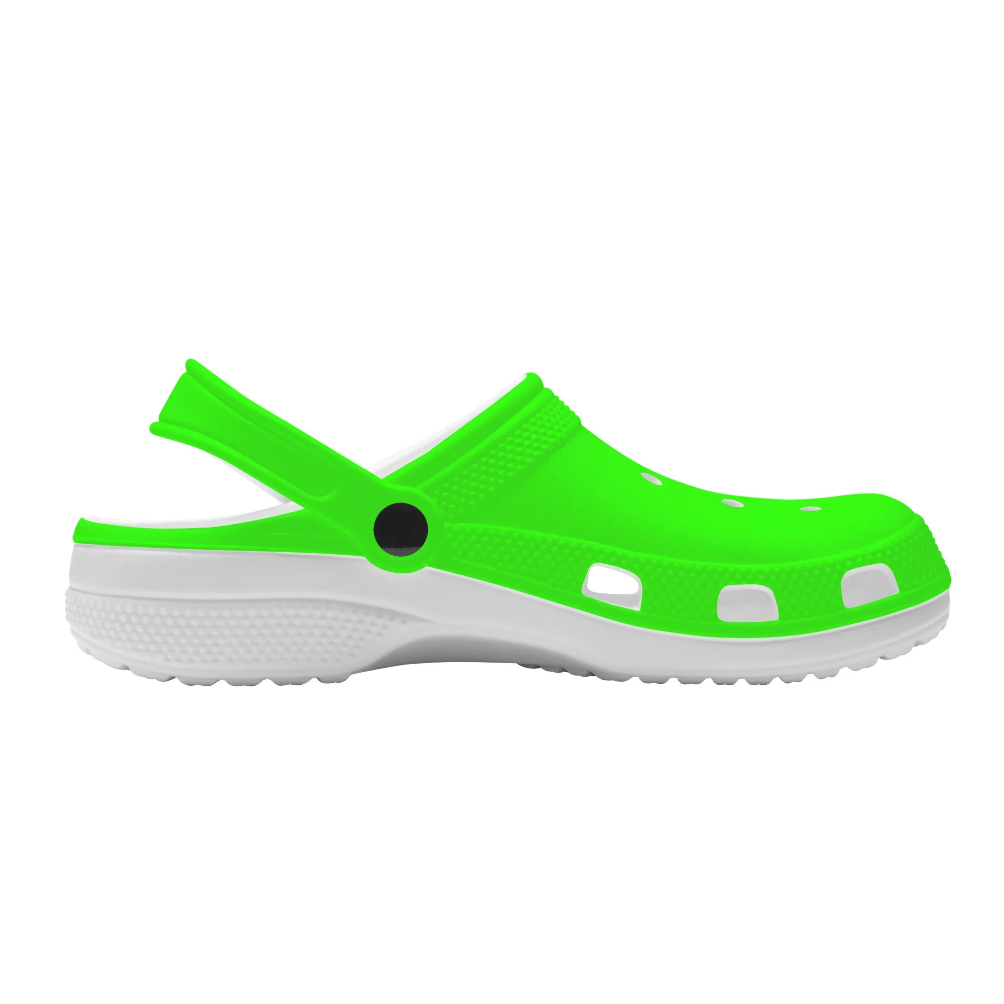 Snooty Fox Art Crocs Clogs - Bright Green