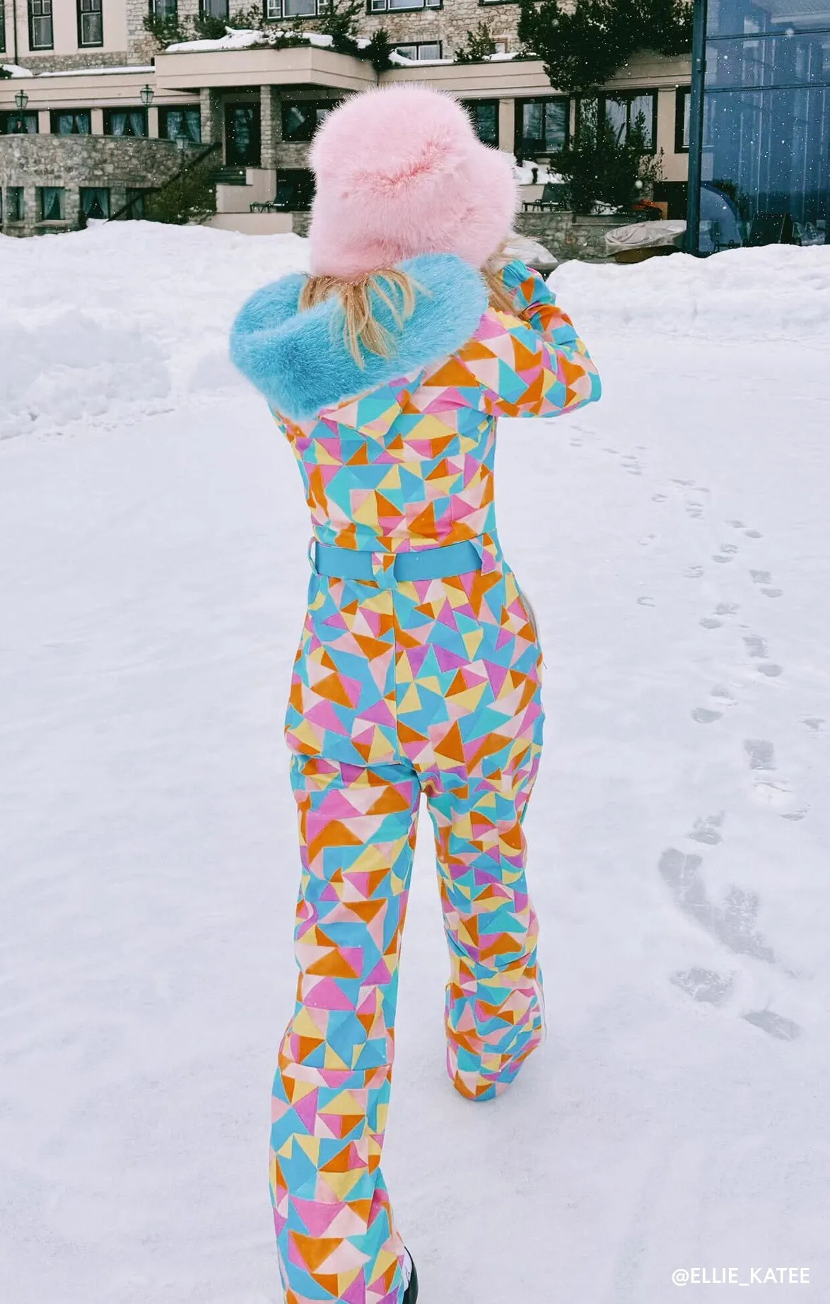 Snow Bunny Ski Suit ~ Triangle Geo