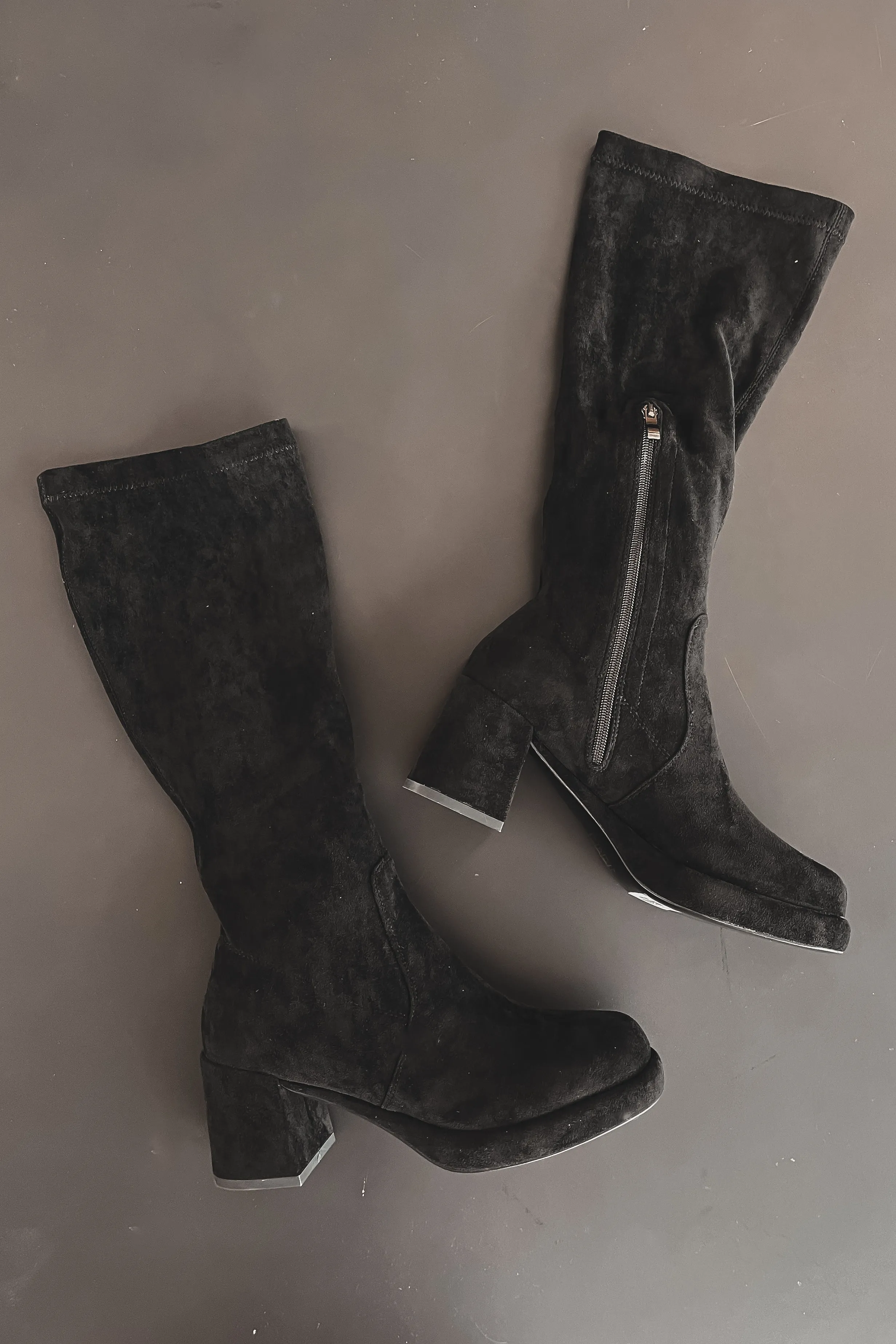 Sound Of The Season Suede Block Heel Boot