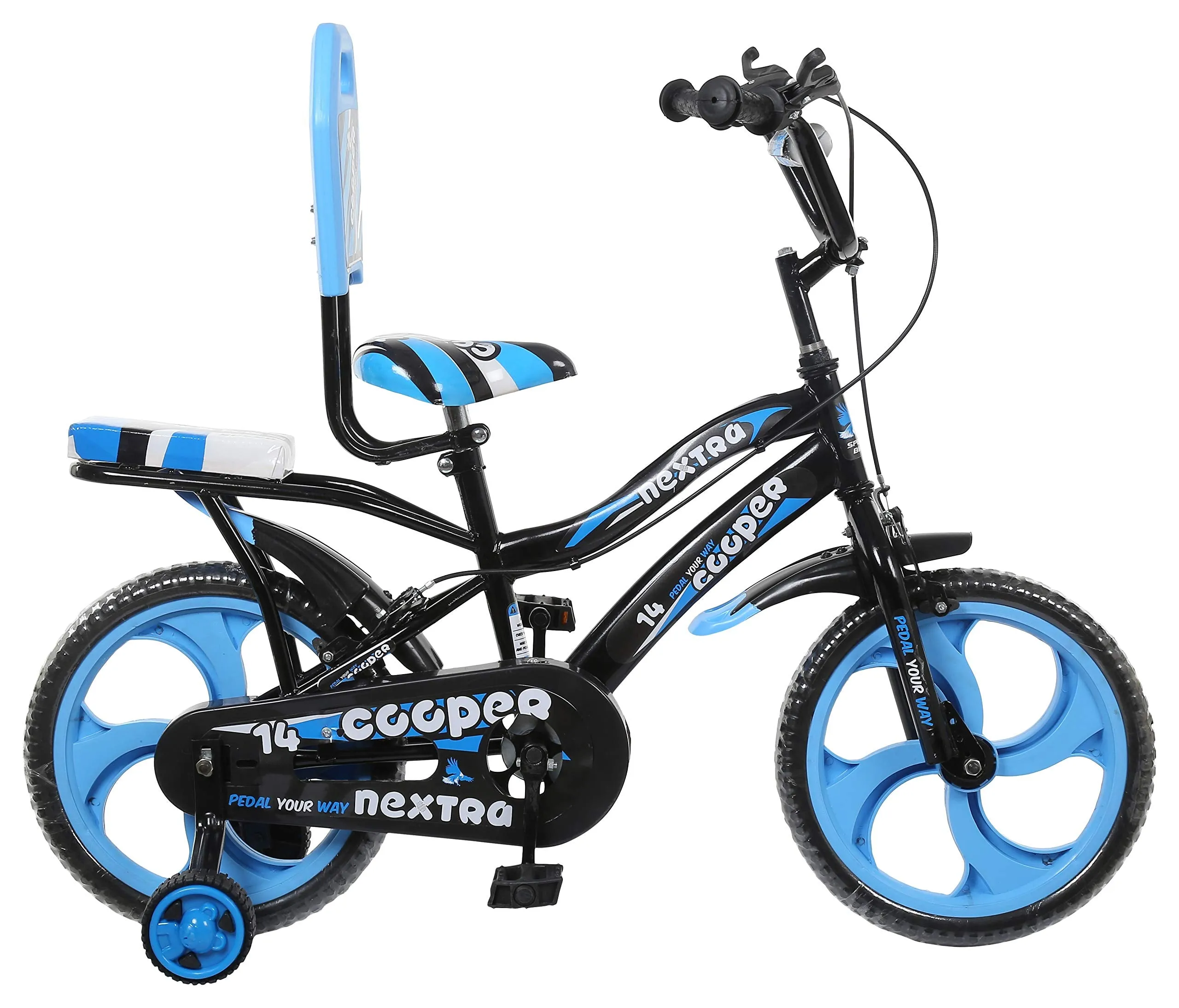 SPEED BIRD Cooper Kids Cycle 16-T Baby Cycle for Boys & Girls - Age Group 3-8 Years (Cooper Blue) (Blue, Cooper) 16 Inches