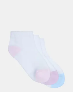 Sports Anklet 3 Pack Pastel Multi