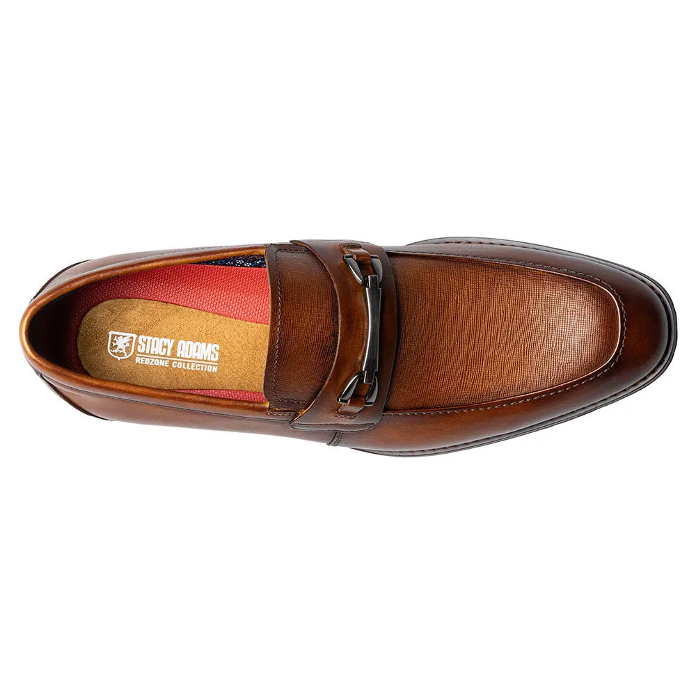 Stacy Adams Kaylor Cognac Moc Toe Bit Slip On Shoes