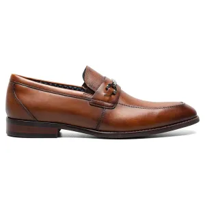 Stacy Adams Kaylor Cognac Moc Toe Bit Slip On Shoes