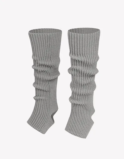 Stirrup Leg Warmer In Light Grey