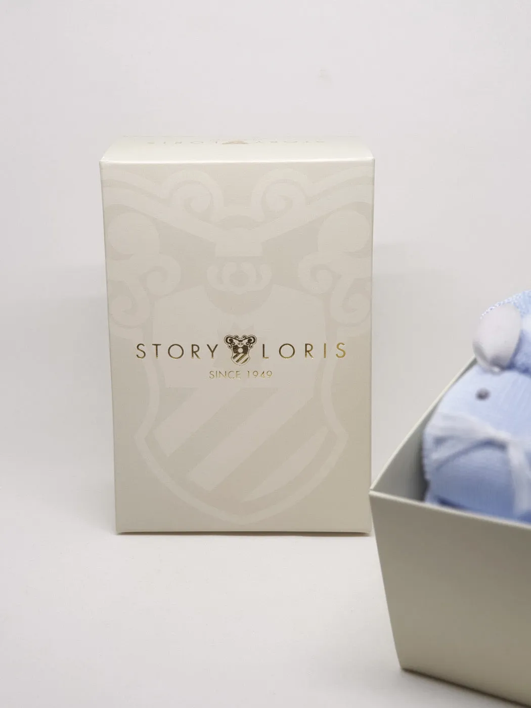 STORY LORIS - Baby Light Blue bonnet & Booties Gift Set-21195