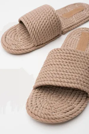 Sunny Woven Sandal Slide