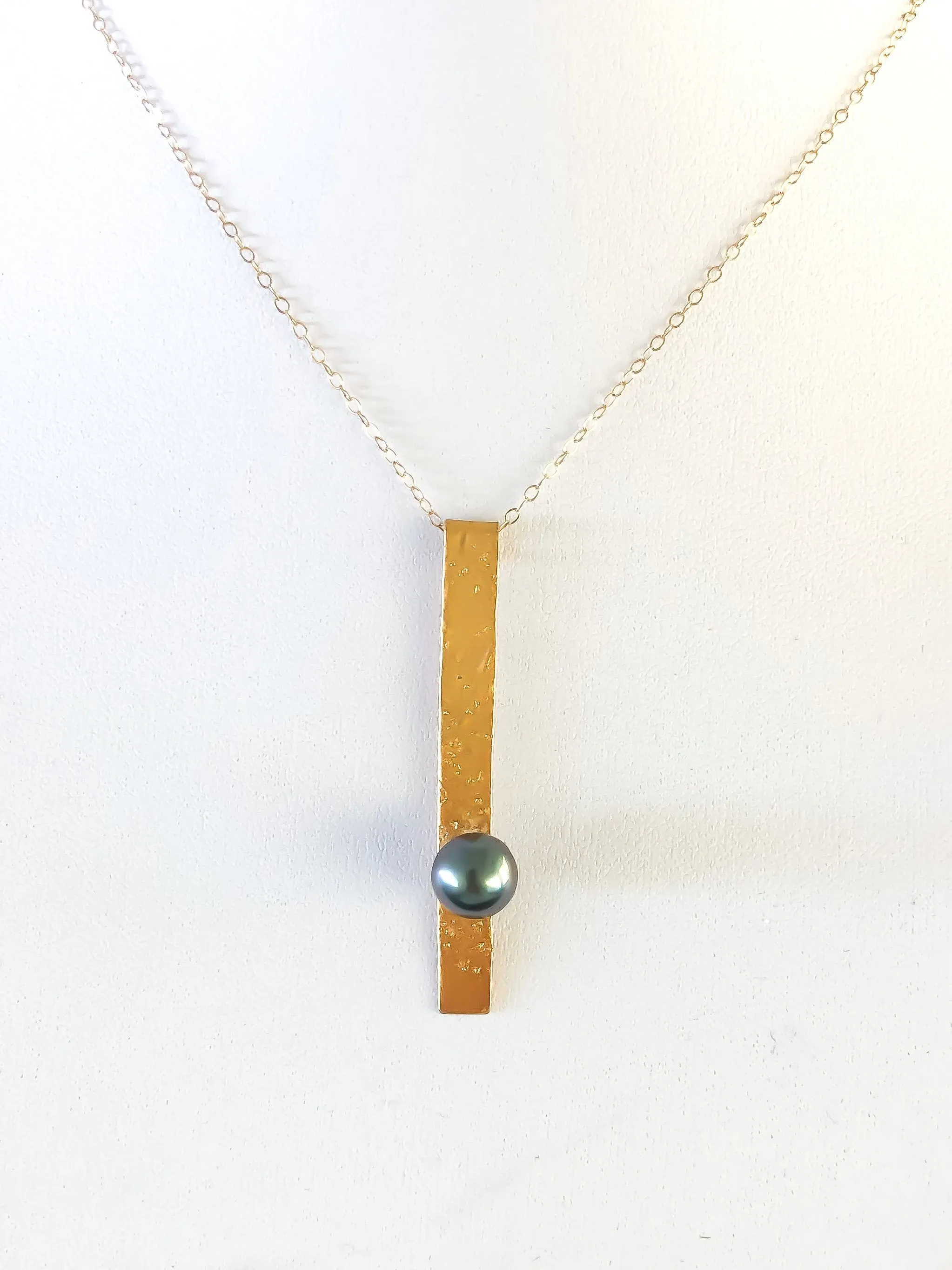 Tahitian Pearl Bar Necklace