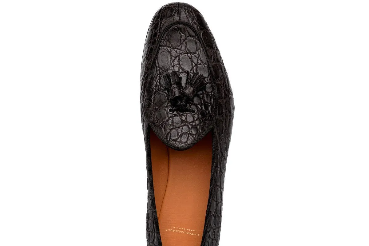 TANGERINE 2 CAYMAN BLACK BELGIAN LOAFERS