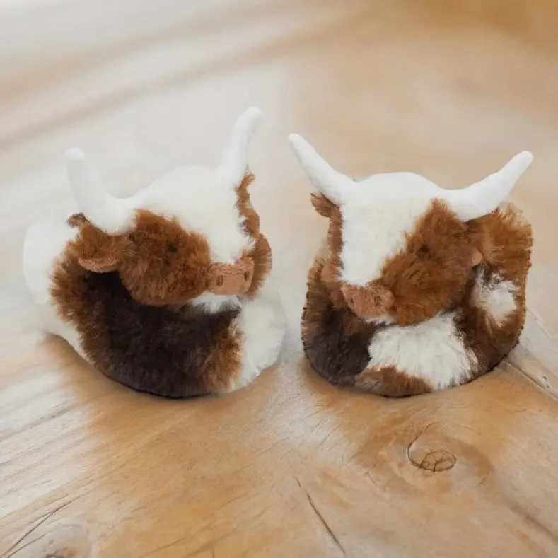 Texas Longhorn Cow Soft Baby Booties, New Baby Birthday Gift, Longhorn Cow Baby Soft Slippers, Baby Shower Baby Gift