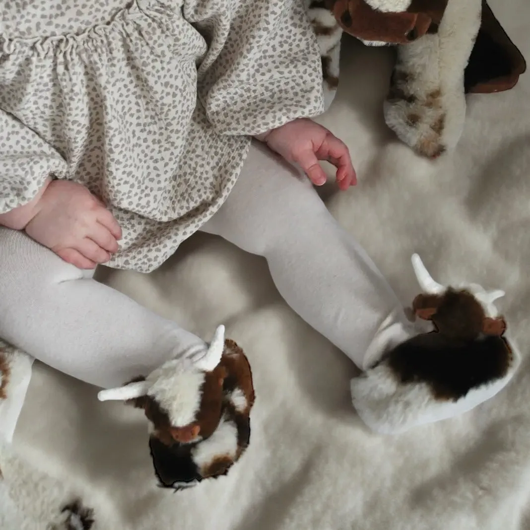 Texas Longhorn Cow Soft Baby Booties, New Baby Birthday Gift, Longhorn Cow Baby Soft Slippers, Baby Shower Baby Gift