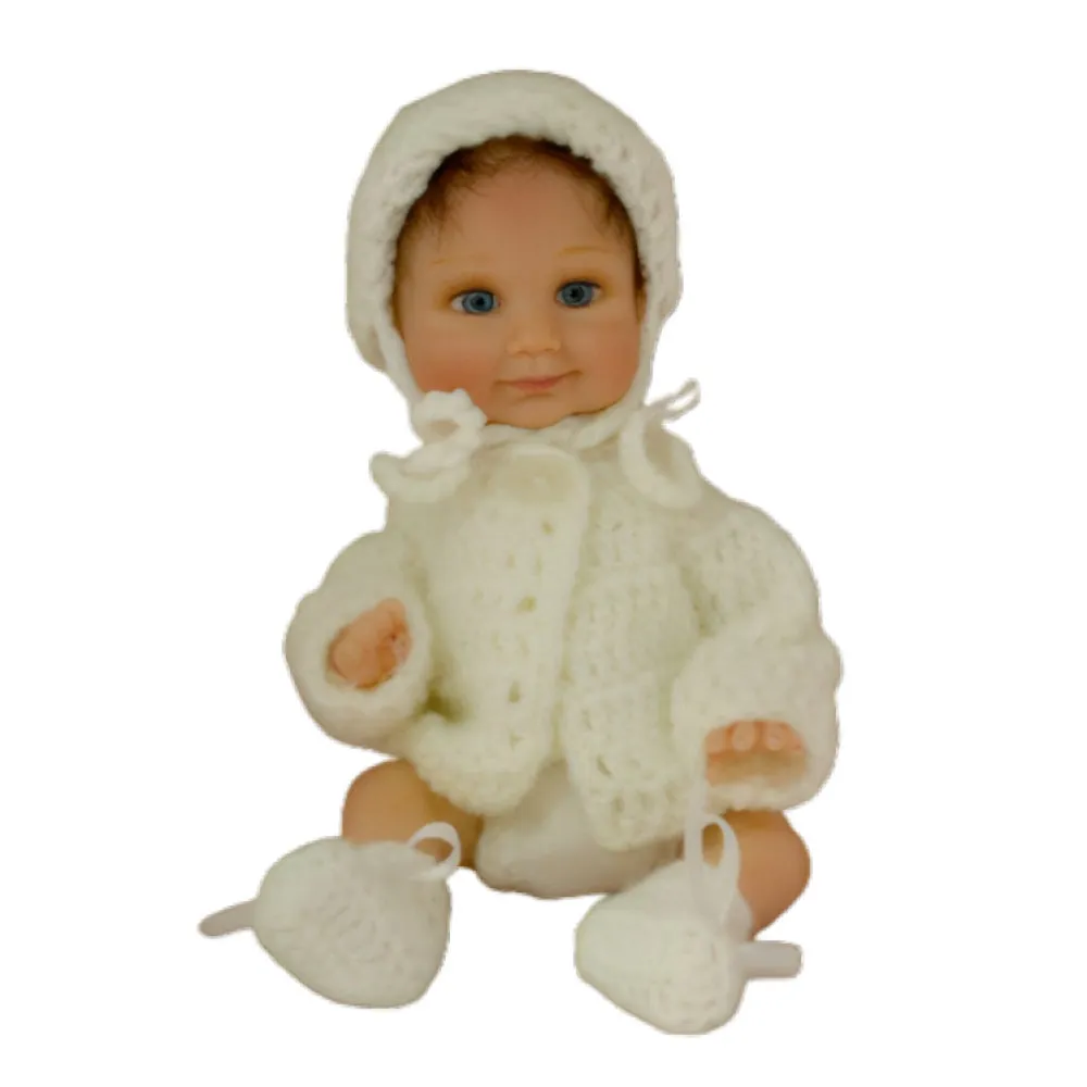 The Ashton-Drake Galleries Vanilla Bean Baby Collectible Doll Scented Little Girls Miniature Baby Doll Collection by Dawn McLeod 6-Inches