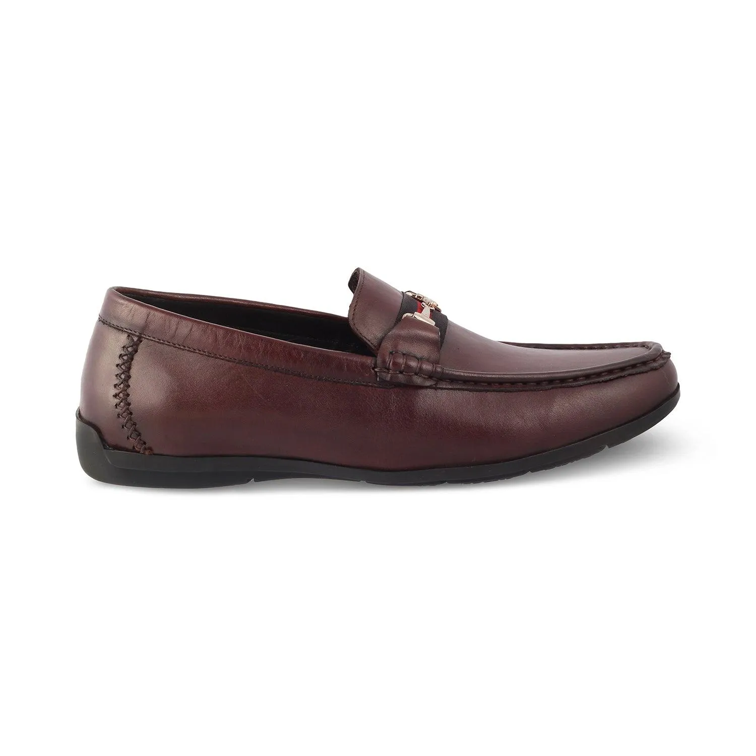 The Crada Brown Men's Leather Driving Loafers Tresmode