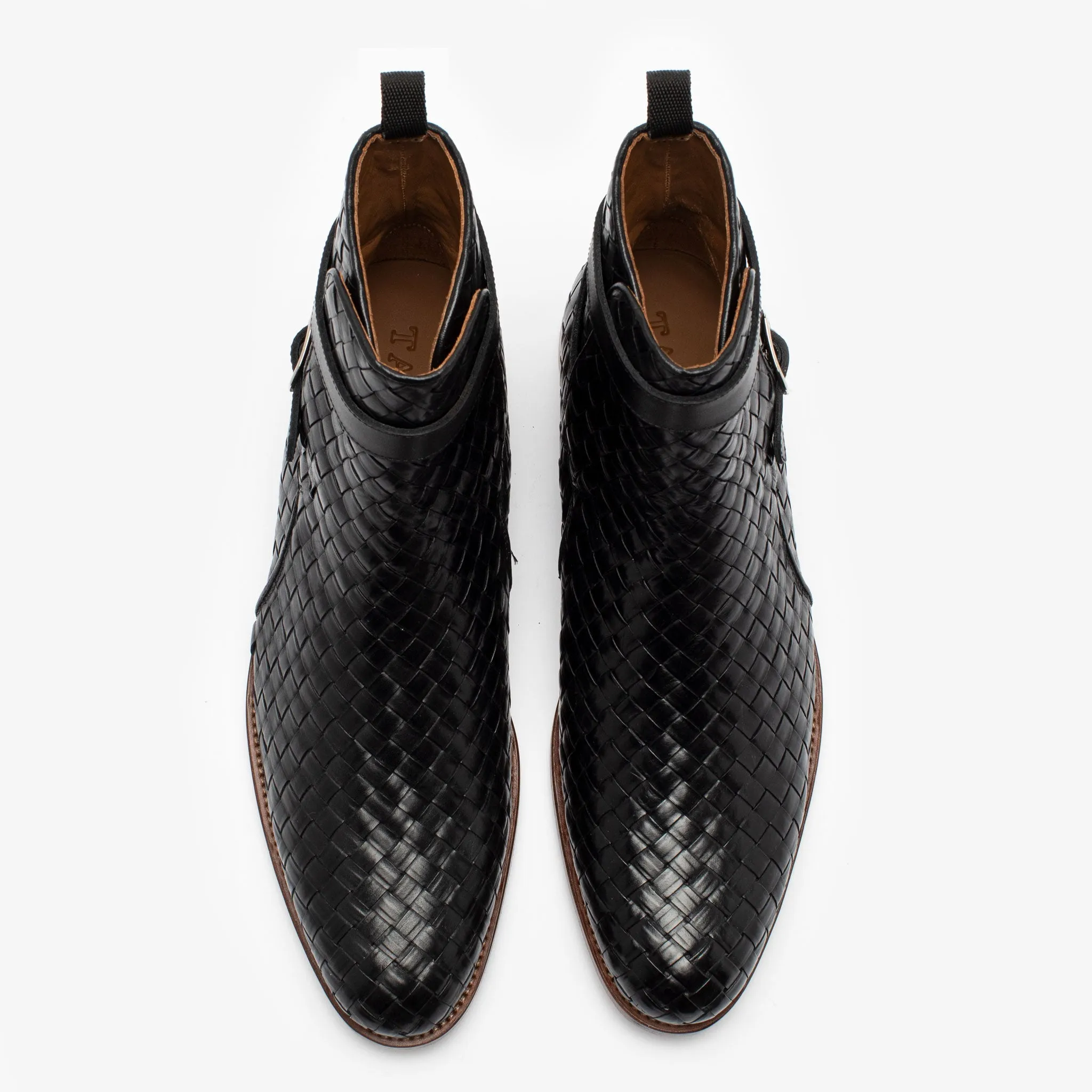 The Dylan Boot in Black Woven