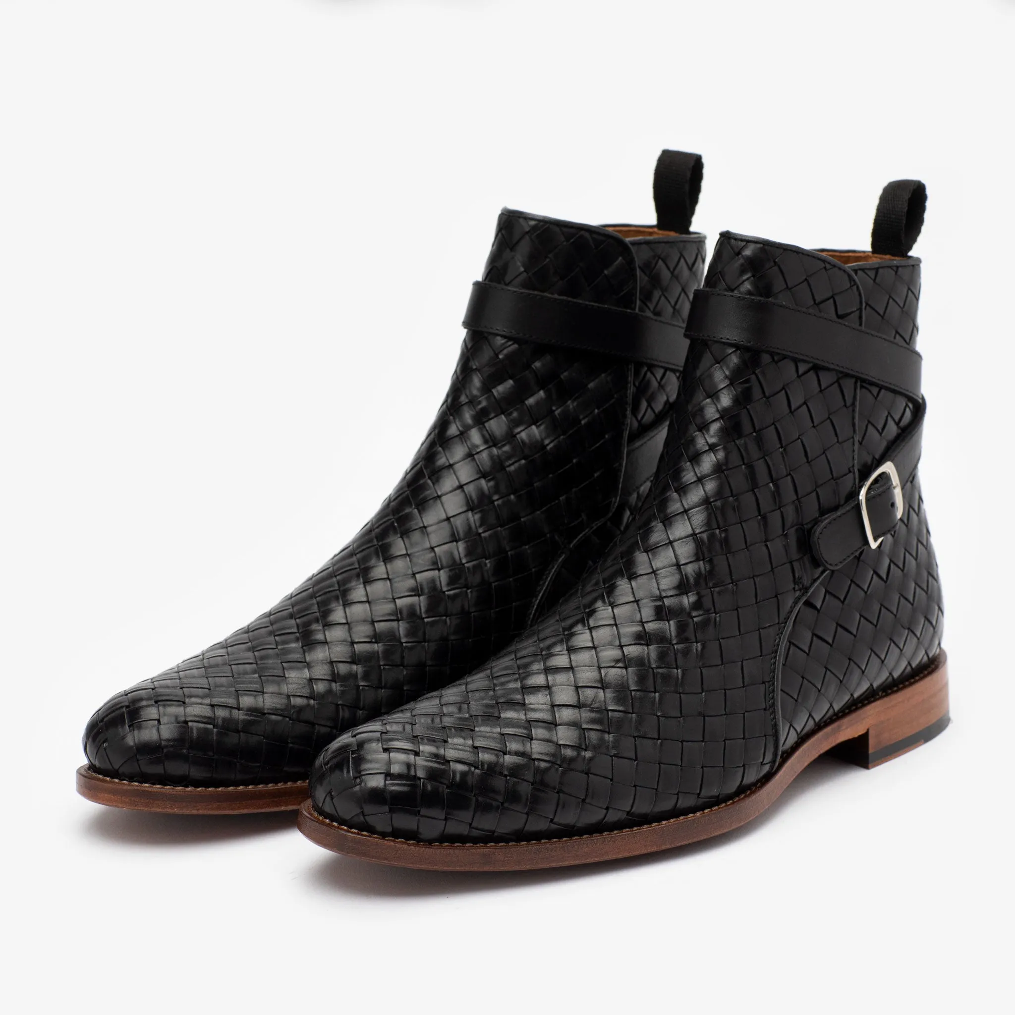 The Dylan Boot in Black Woven