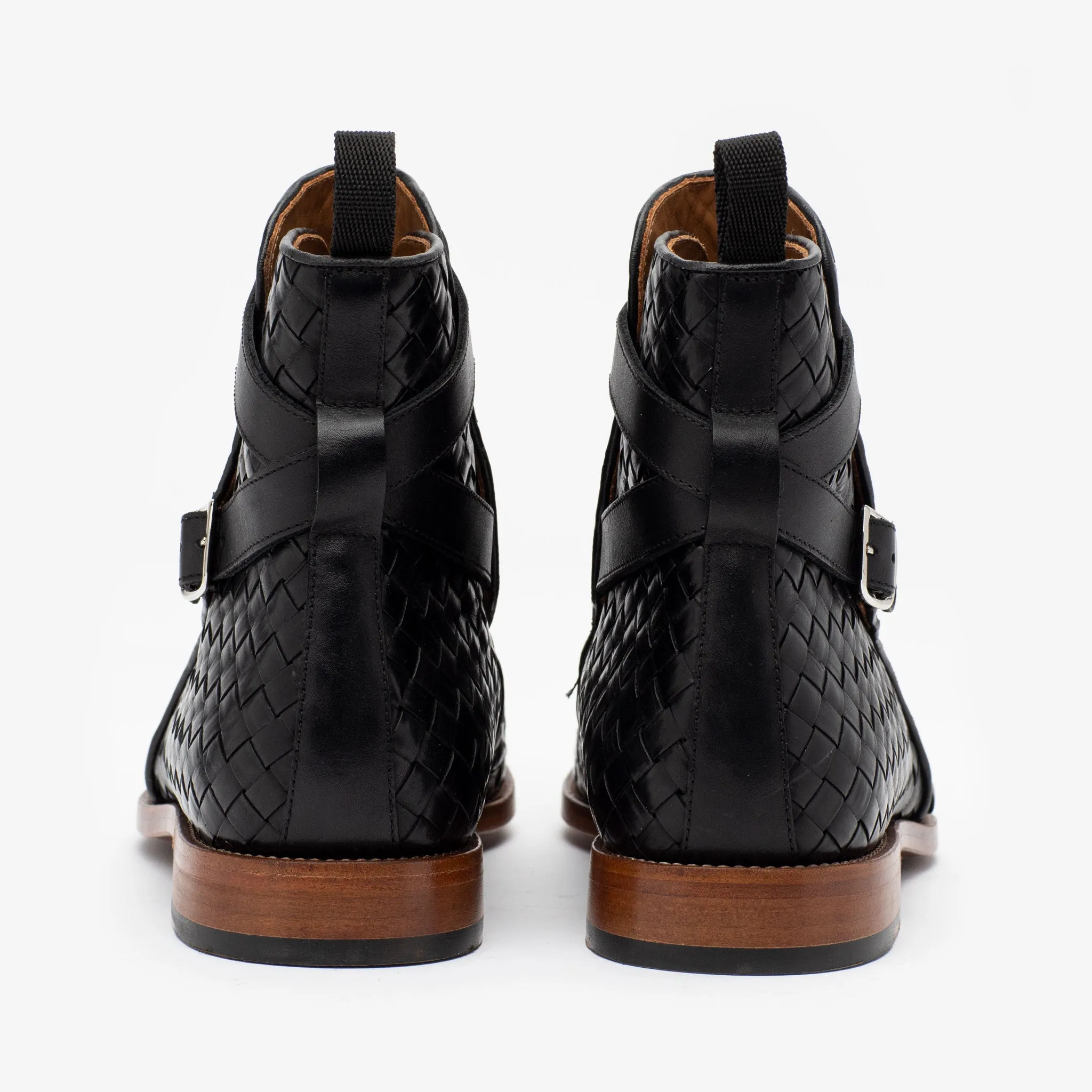 The Dylan Boot in Black Woven