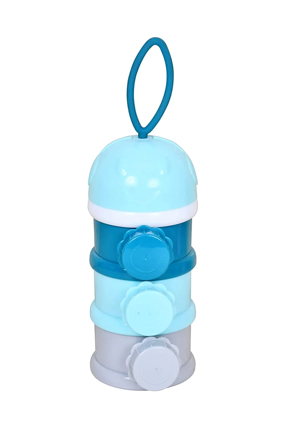 The Little Lookers Portable Baby Formula Dispenser| BPA Free Milk Powder Container for Infants Toddler| 3 Compartment Front Open Formula Food Fruit Storage