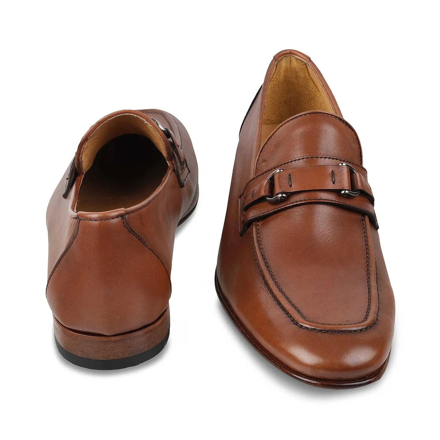 The Magno Tan Men's Handcrafted Leather Loafers Tresmode