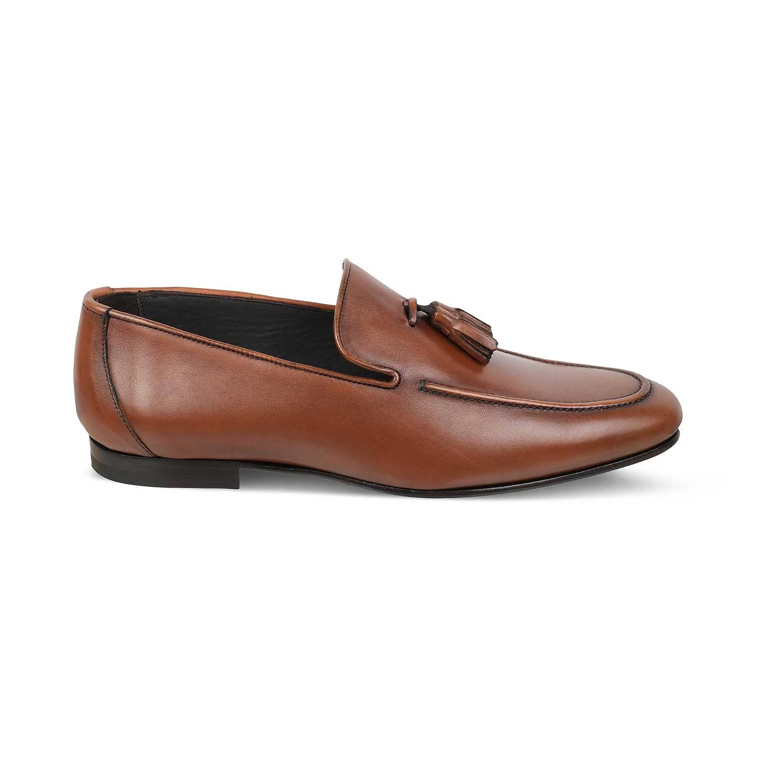 The Mancio Tan Men's Handcrafted Leather Loafers Tresmode