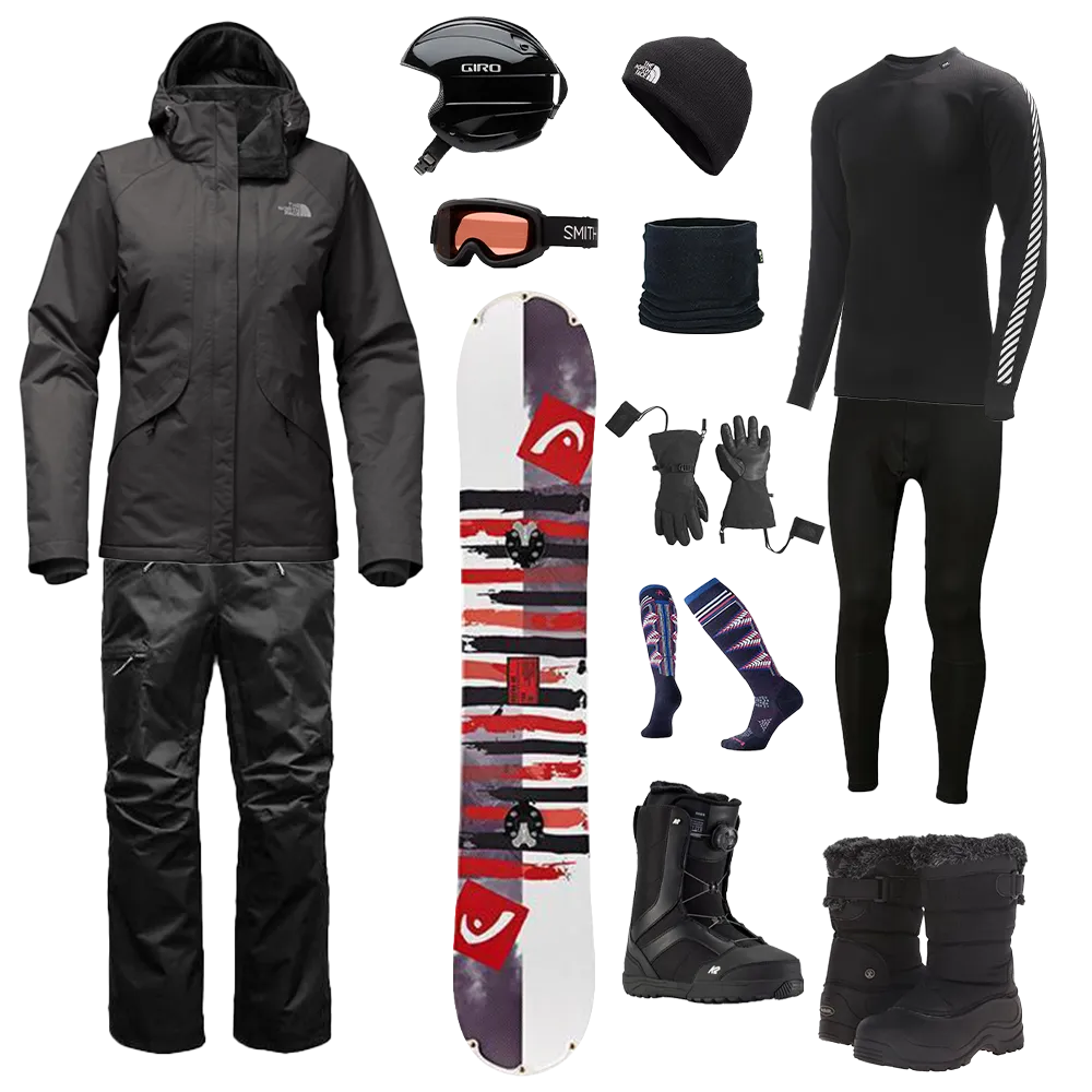 The North Face The Works Package w/ Bibs - Women's Snowboard