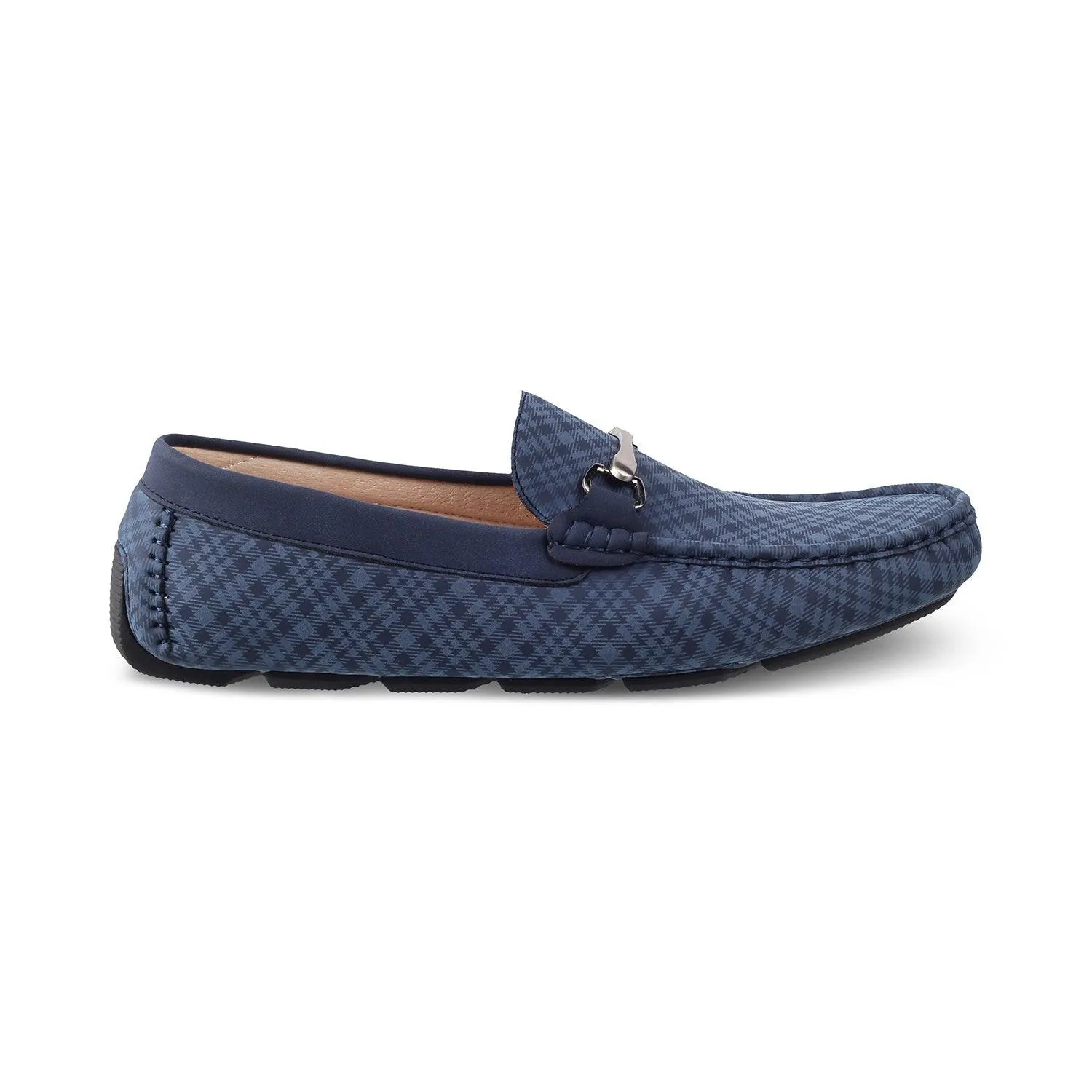 The Pirelli Blue Men's Leather Driving Loafers Tresmode