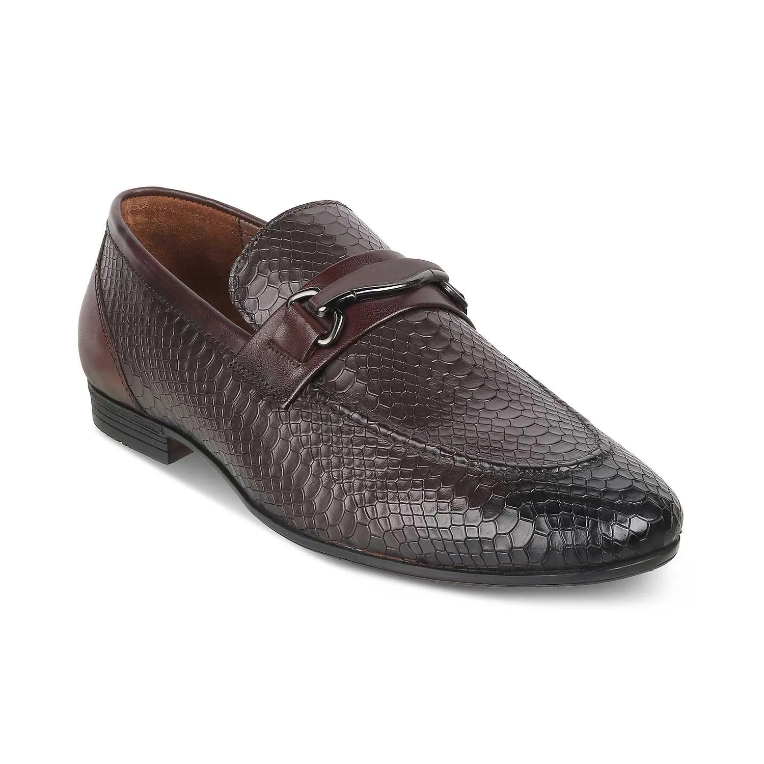 The Rytom Brown Men's Leather Loafers Tresmode