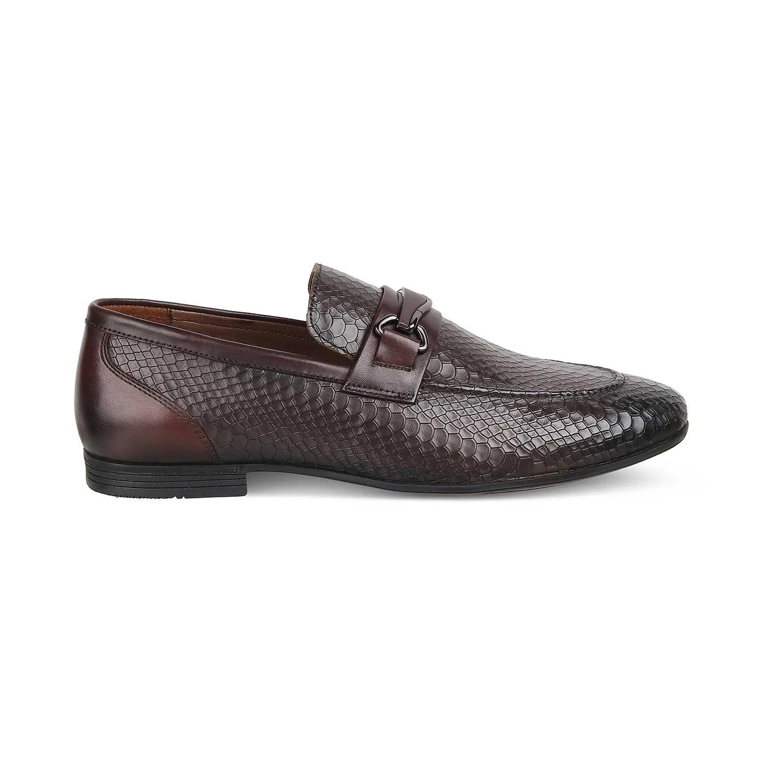 The Rytom Brown Men's Leather Loafers Tresmode