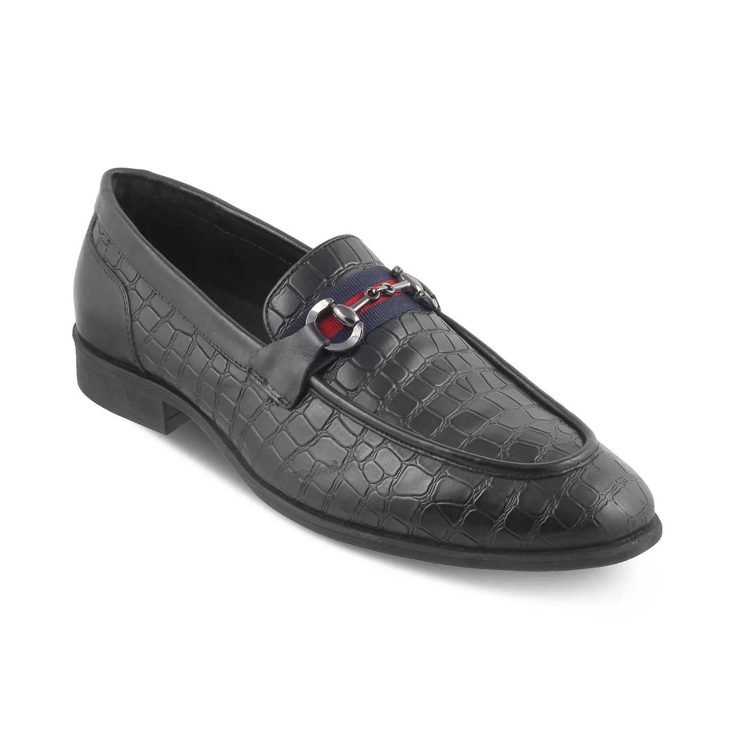 The Sweden Black Men's Leather Loafers Tresmode