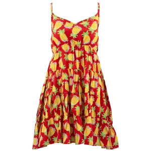 Tier Drop Summer Dress - Pineapple Punch