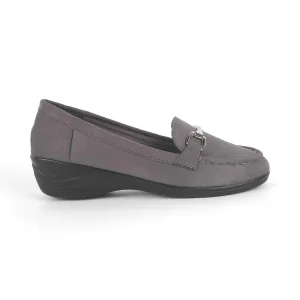 Tresmode Lucia Grey Women's Casual Wedge Loafers