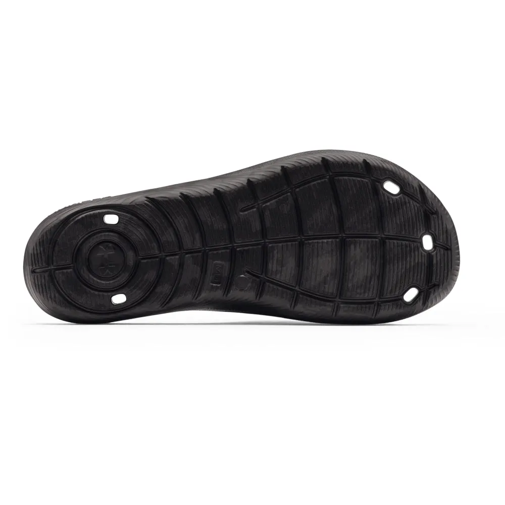 'Under Armour' Men's Locker Camo Slides - Black / Jet Grey