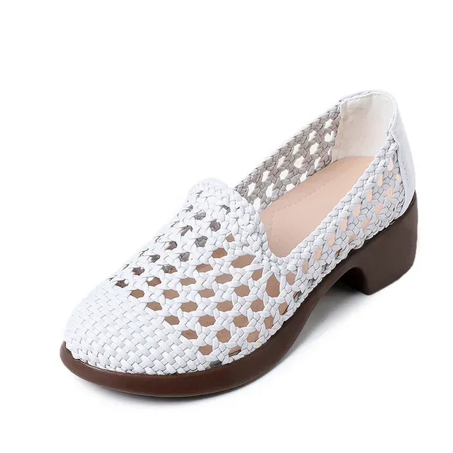 USS Shoes Aura Women's Hollow Woven Breathable Loafers