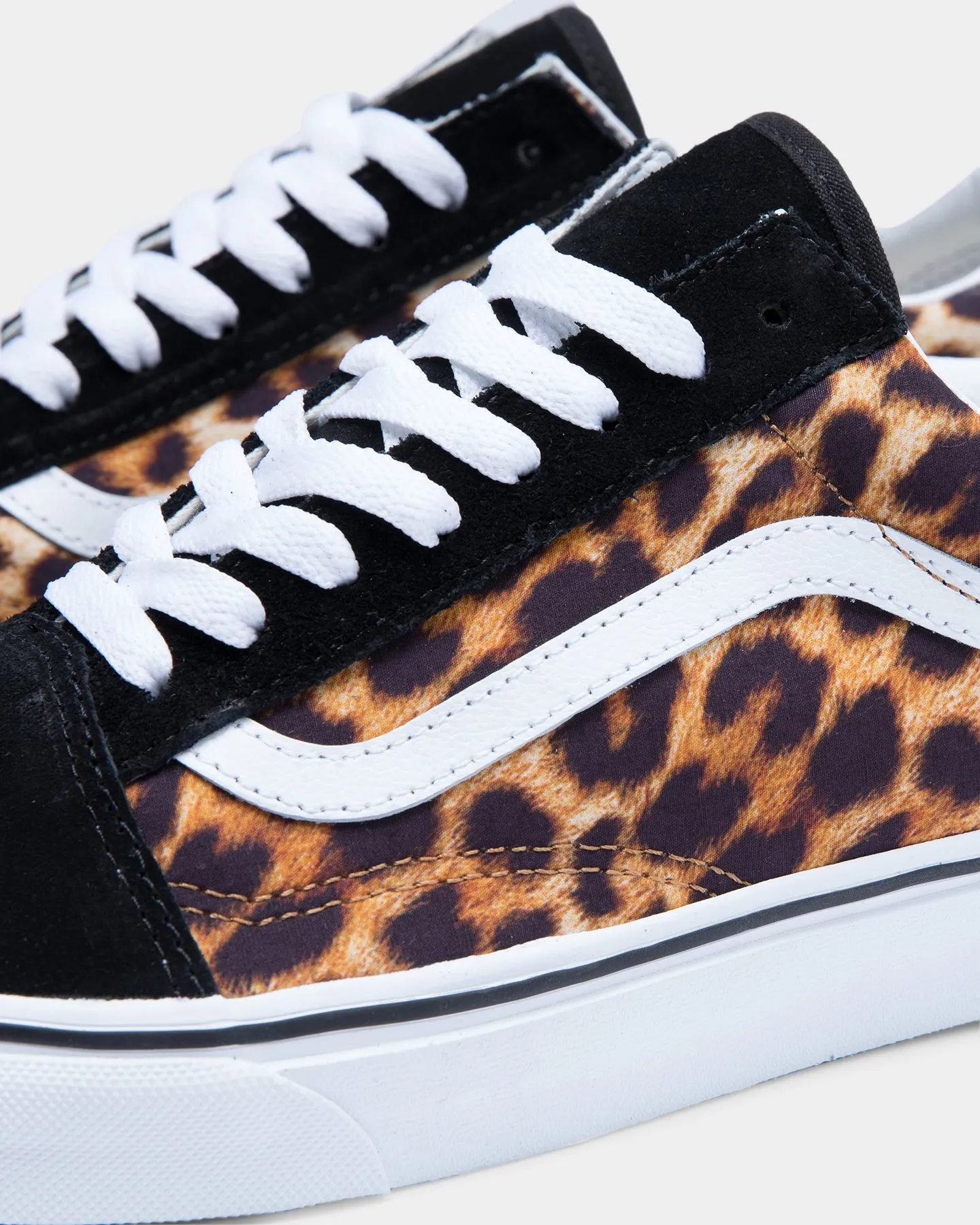 Vans Men's Old Skool (Leopard) Black/True White