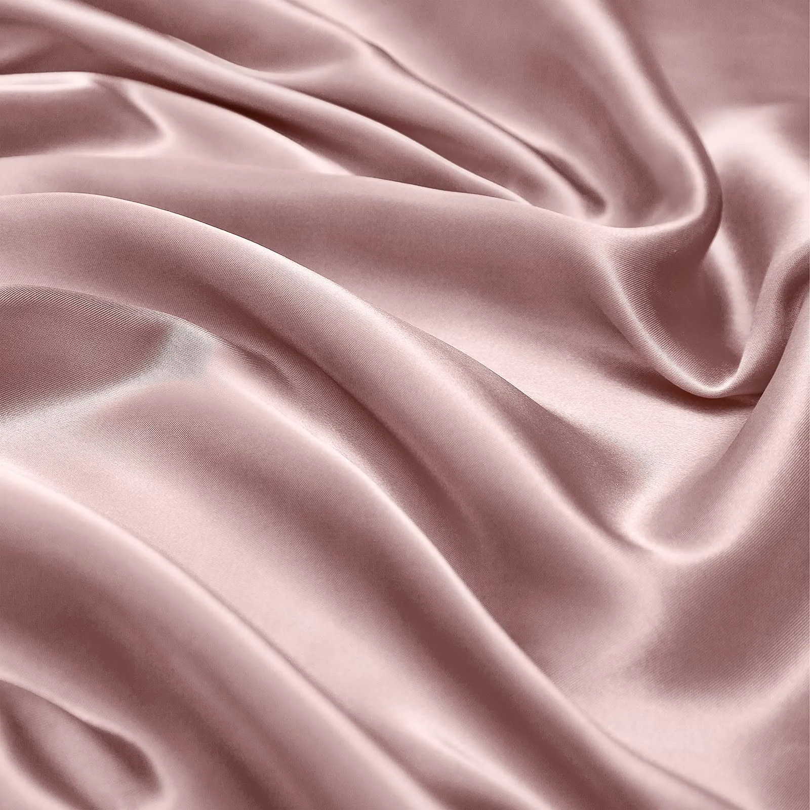 Vonty Satin Sheets Queen Size Silky Soft Satin Bed Sheets Pink Champange Satin Sheet Set, 1 Deep Pocket Fitted Sheet   1 Flat Sheet   2 Pillowcases