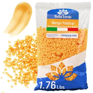 Wax Beans 1.76lbs Made in Italy Hard Wax Beads for Women and Men Hot Wax Yellow