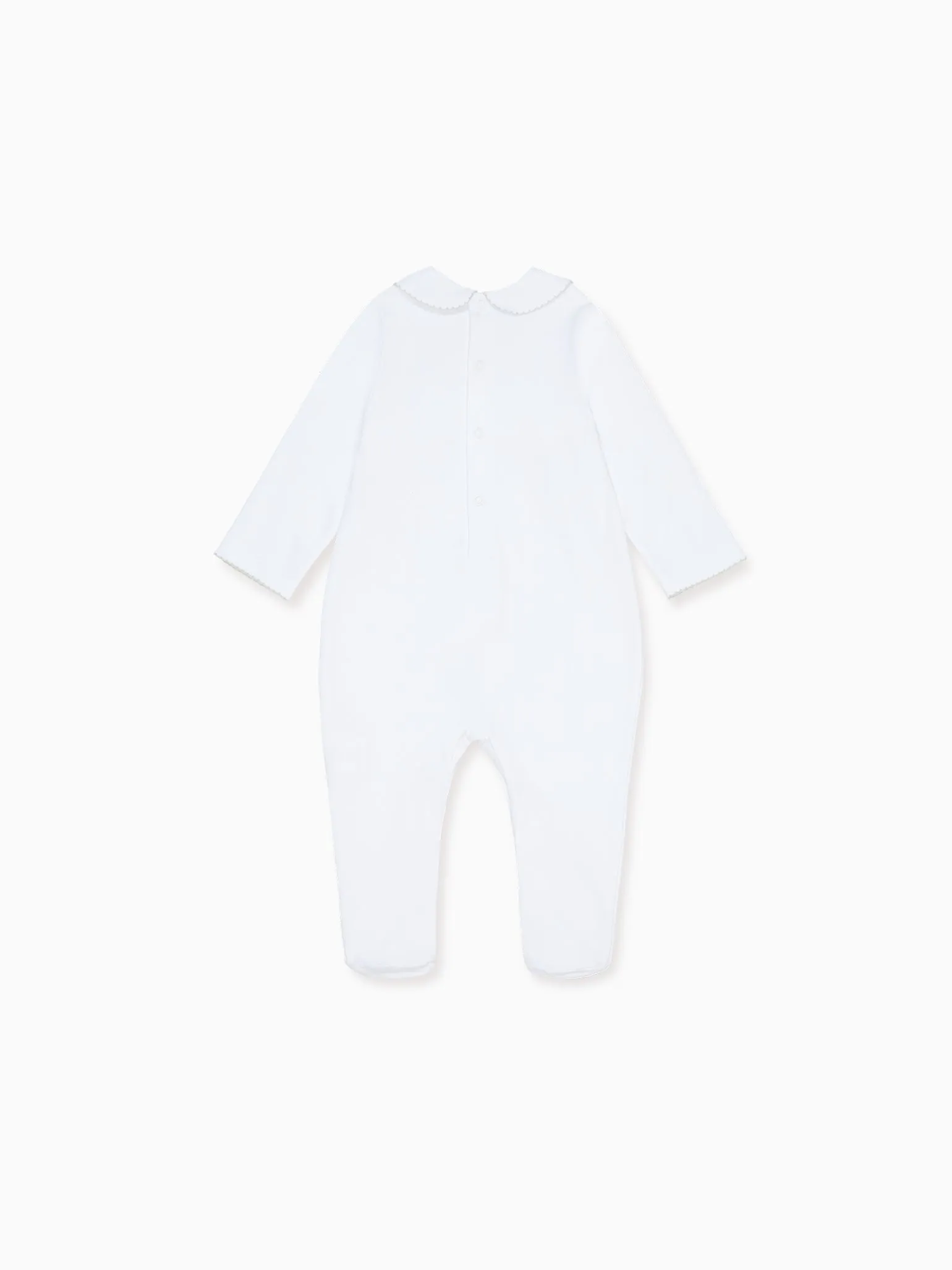 White Dali Baby Smock Sleepsuit