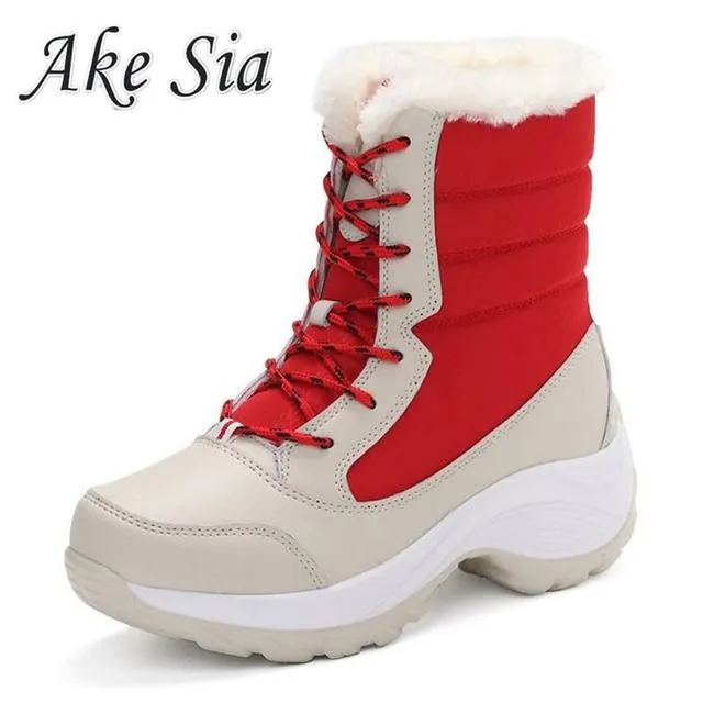 Winter Women Snow Boots Winter Women Keep warm Shoes Autumn Female Mid-Calf Platform Boots Woman Shoes