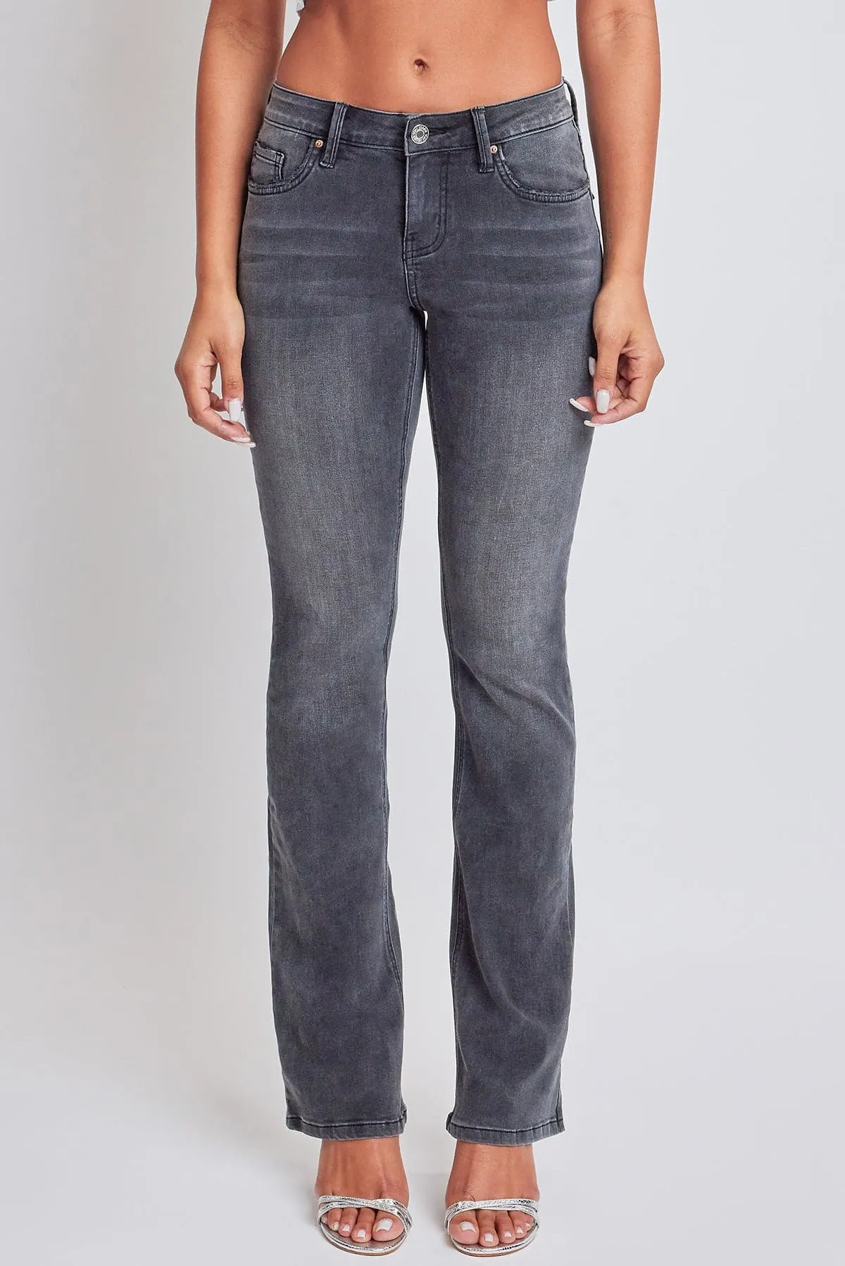 Women's Bootcut Jeans with Flap Pockets