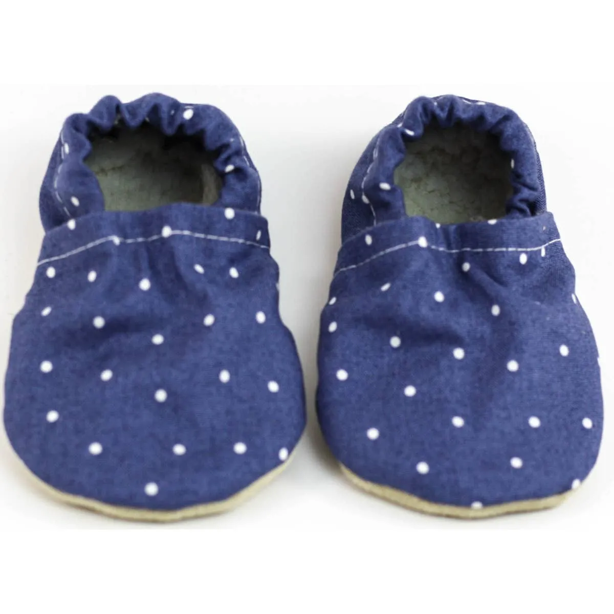 Yeti Moccs - Navy Dot Baby Moccs