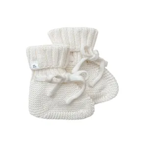 Ziggy Lou Knit Booties - Milk