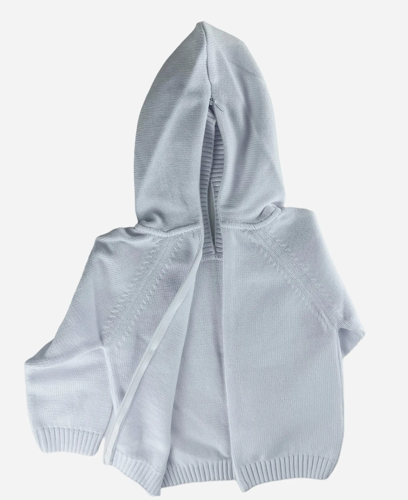 Zip Back Hoodie with Raglan Sleeve