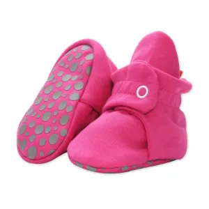 Zutano Cotton Gripper Baby Bootie Fuchsia - Retired